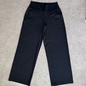 Athleta Venice High Rise Wide Leg Pant Black Size Medium